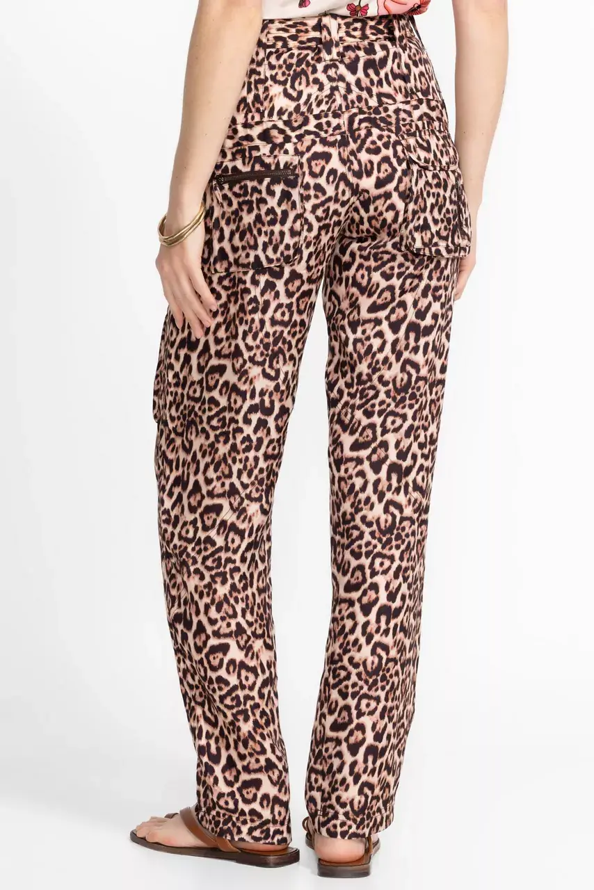 Johnny Was HAILEY CARGO PANT Bellina Leopard