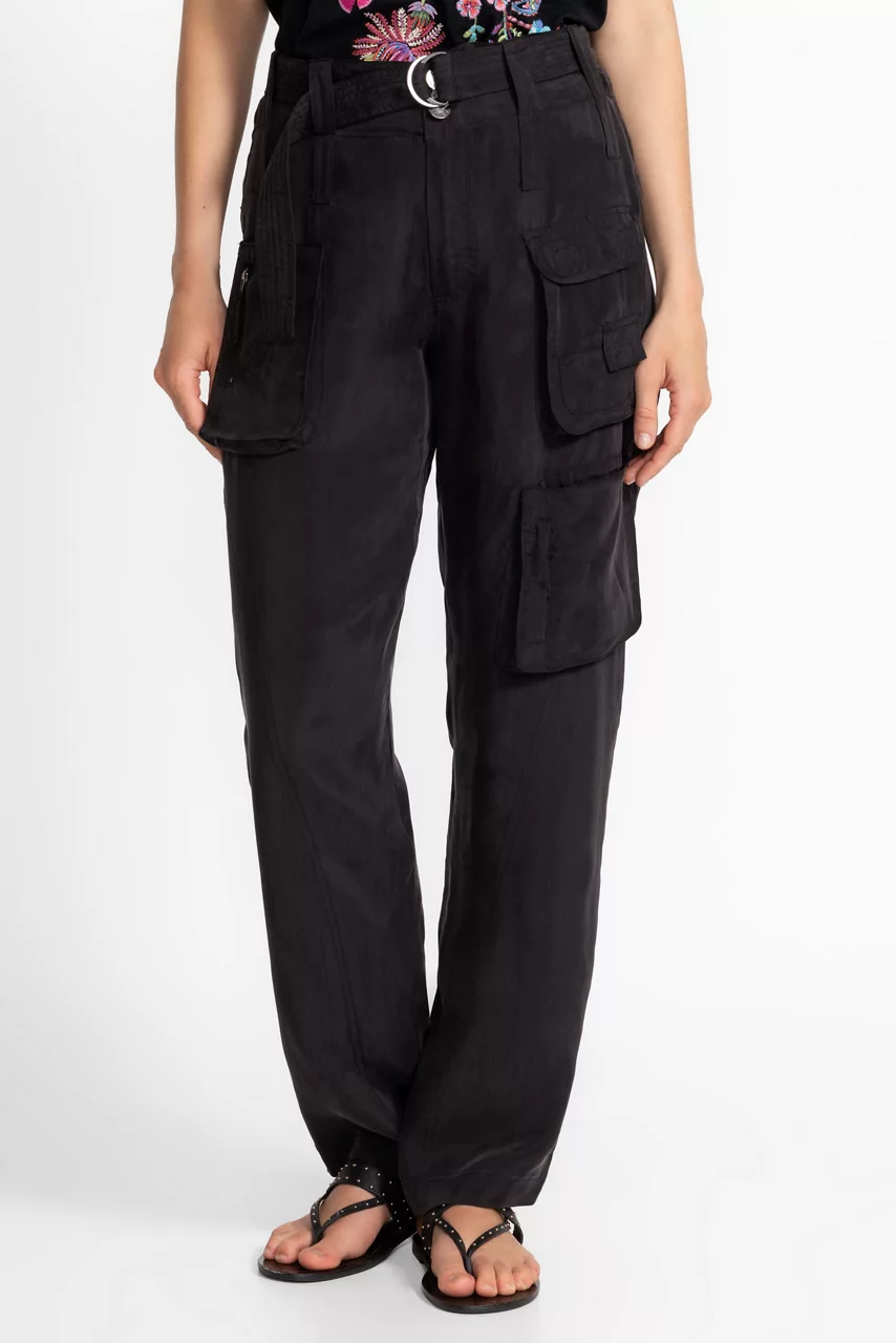 Johnny Was HAILEY CARGO PANT Black Beauty