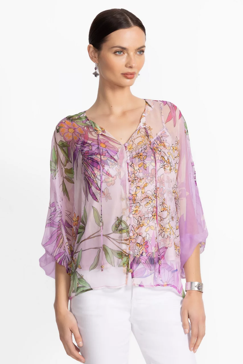 Johnny Was HARLYN BUTTON FRONT BLOUSE Dallia