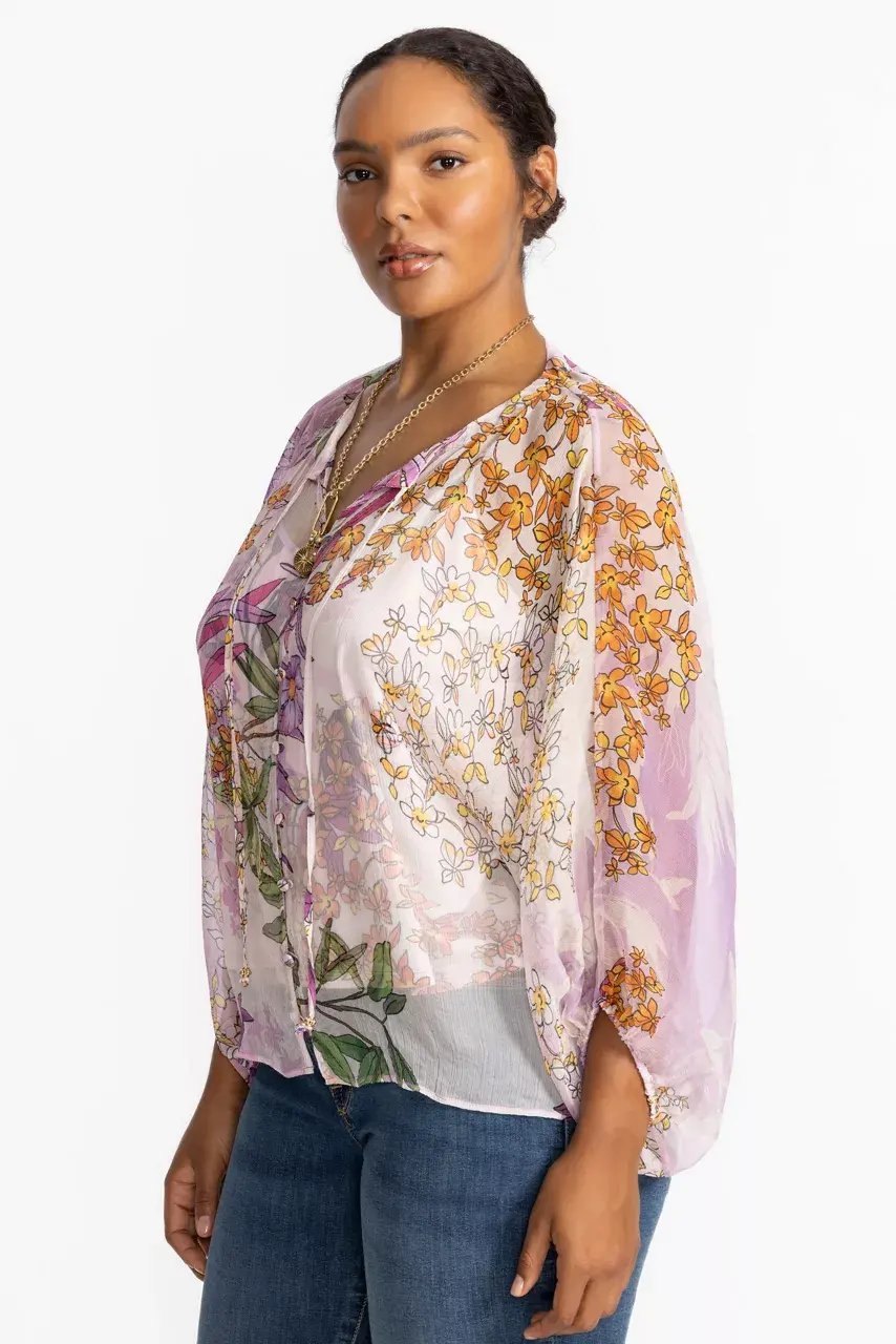 Johnny Was HARLYN BUTTON FRONT BLOUSE Dallia