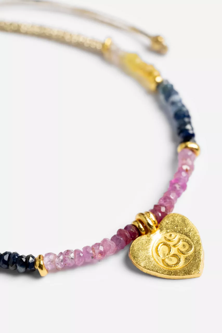 Johnny Was HEART OM PENDANT BRACELET Assorted