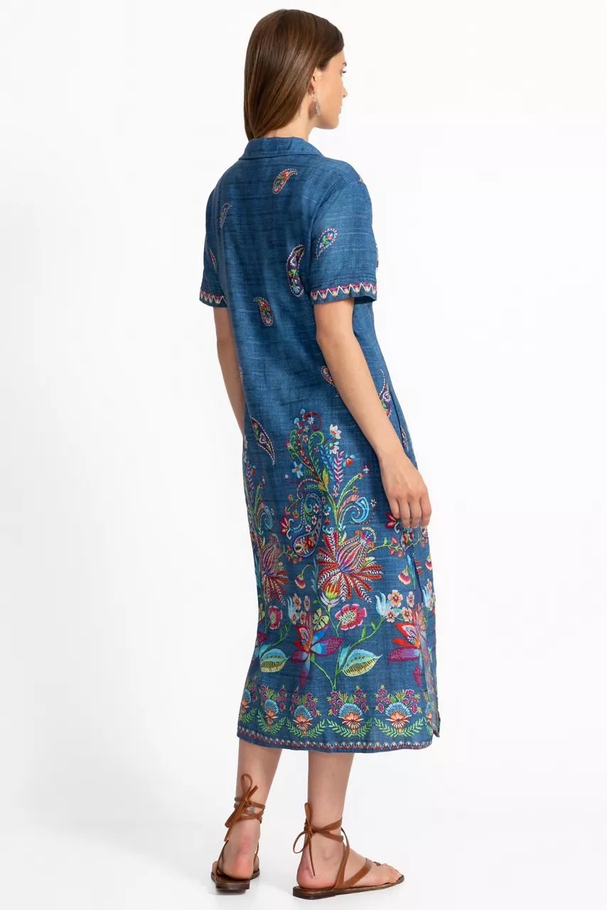 Johnny Was HENLEY COLLARED DRESS Carlie