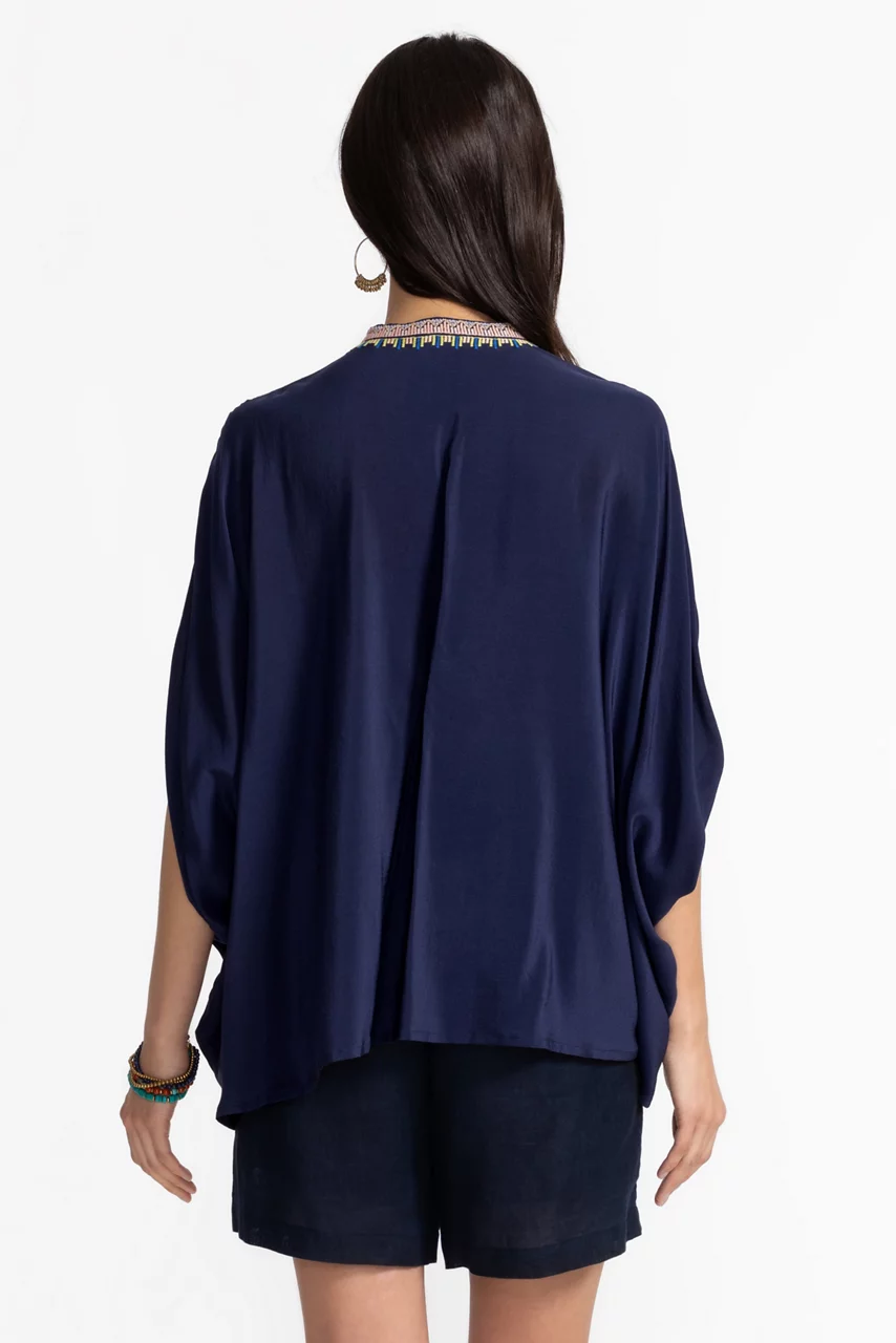 Johnny Was IMOGEN PONCHO Blue Night