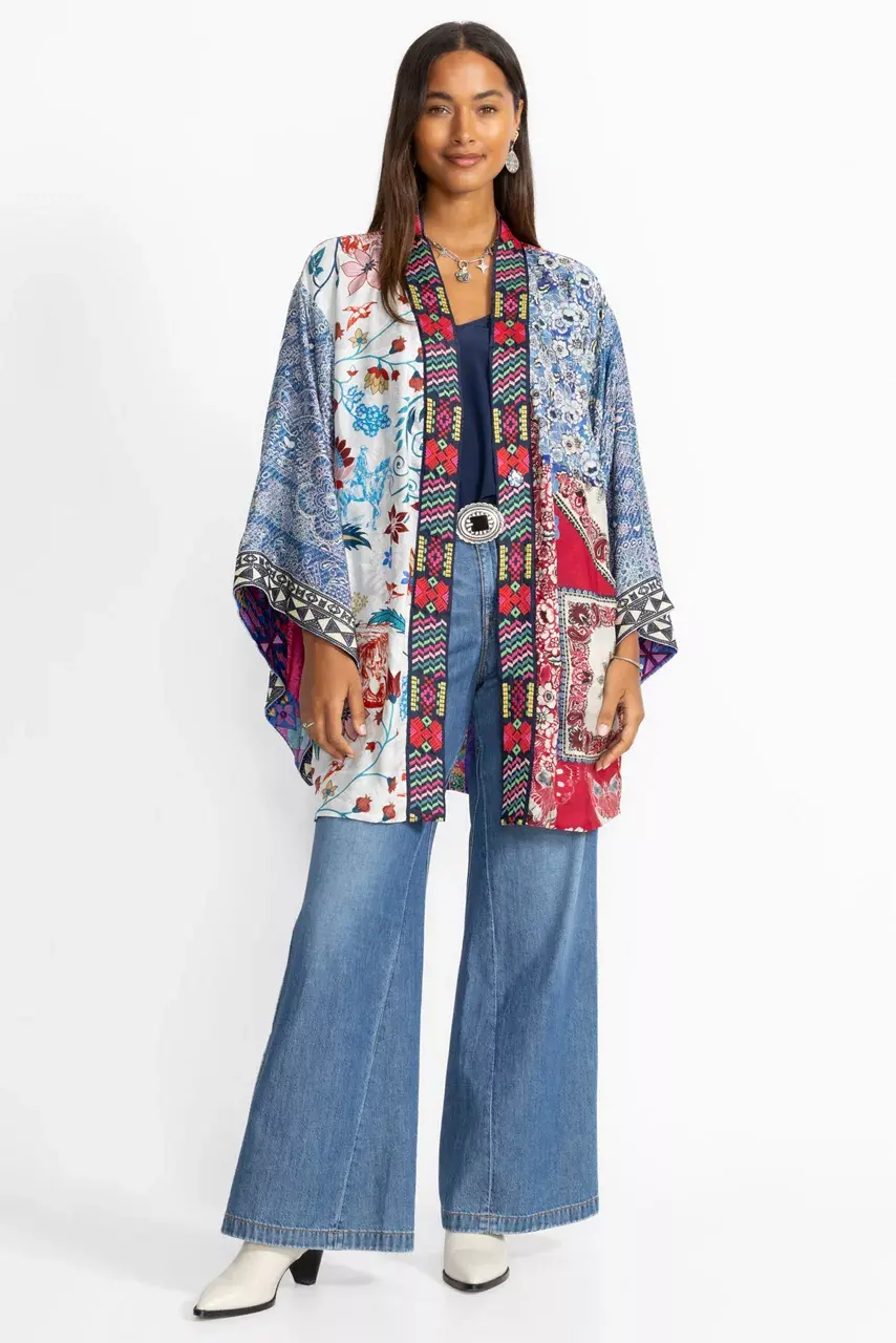 johnny was INES KIMONO Red Lace