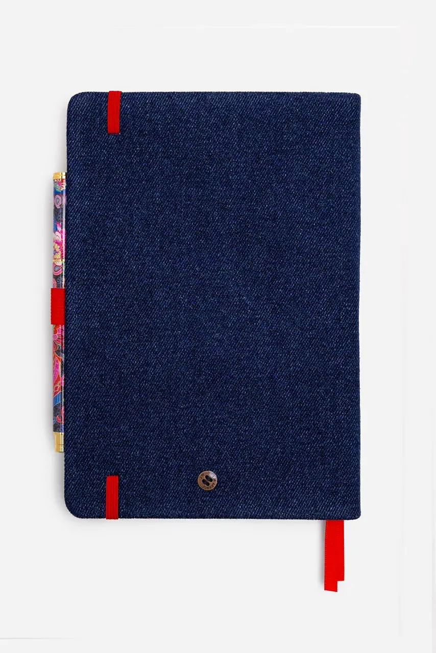 Johnny Was JANE JOURNAL AND PEN SET Navy