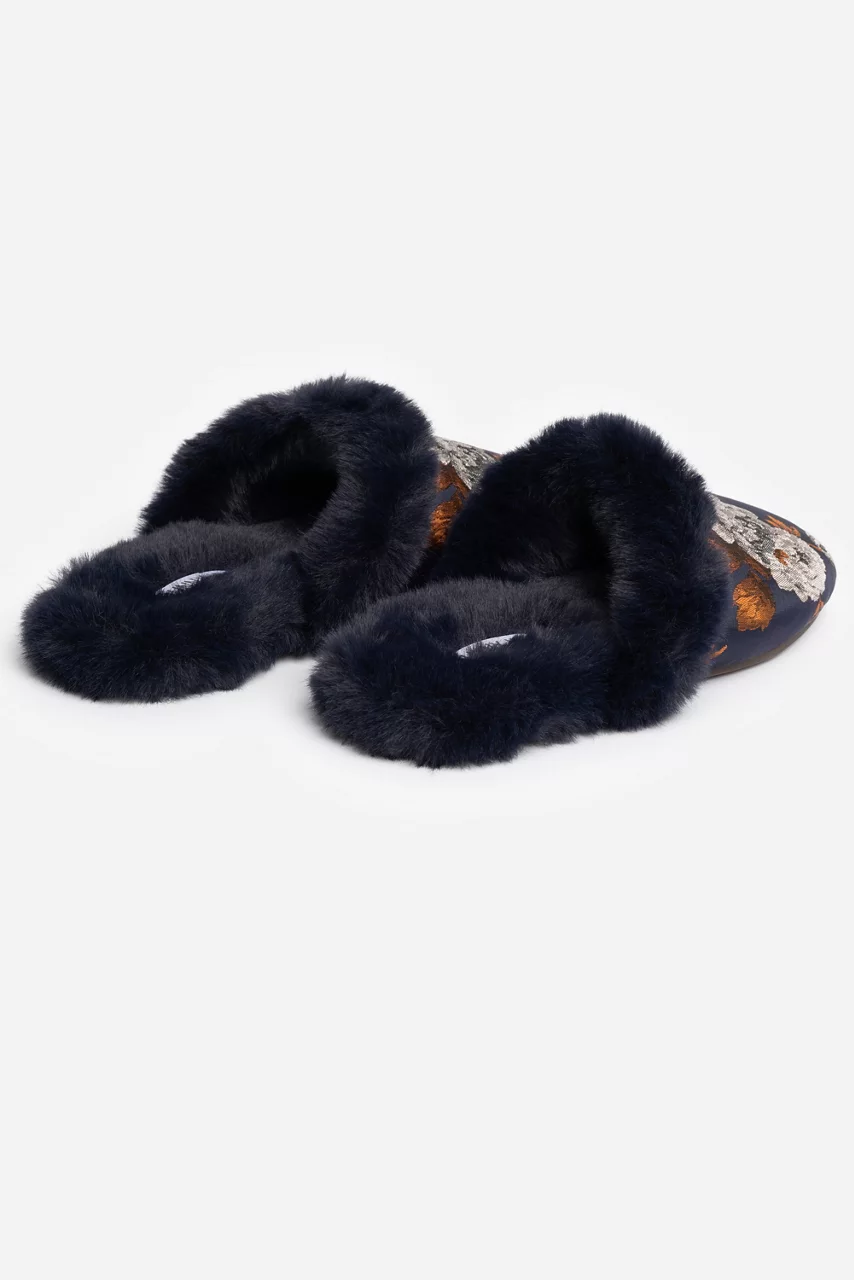 Johnny Was JAQUARD MULE SLIPPER Navy
