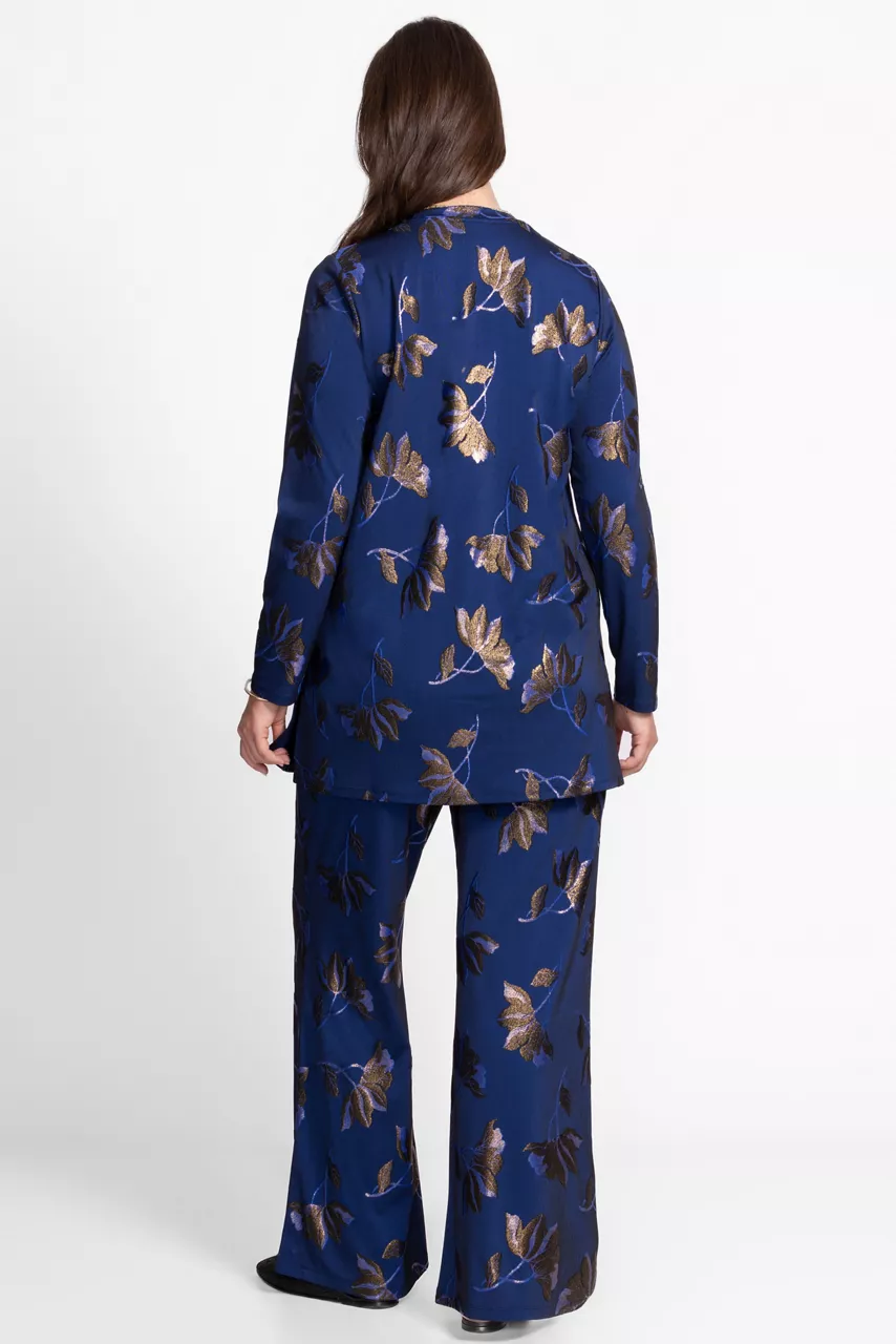 Johnny Was JENNA METALLIC EASY PANT Midnight Blue