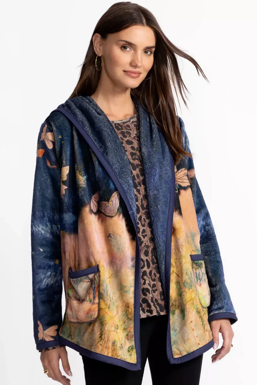 Johnny Was JOAN REVERSIBLE SHERPA JACKET Aurelius