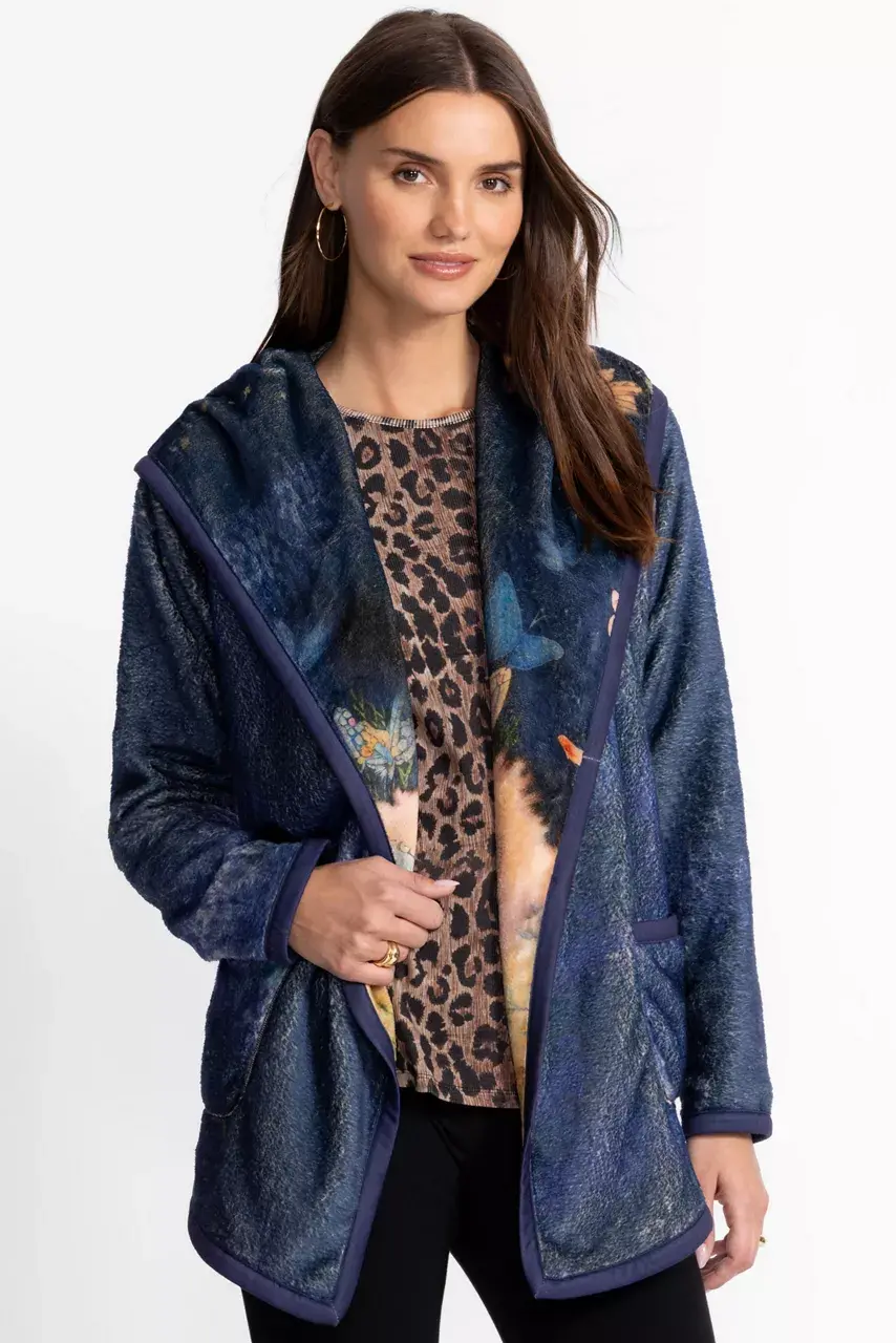 Johnny Was JOAN REVERSIBLE SHERPA JACKET Aurelius