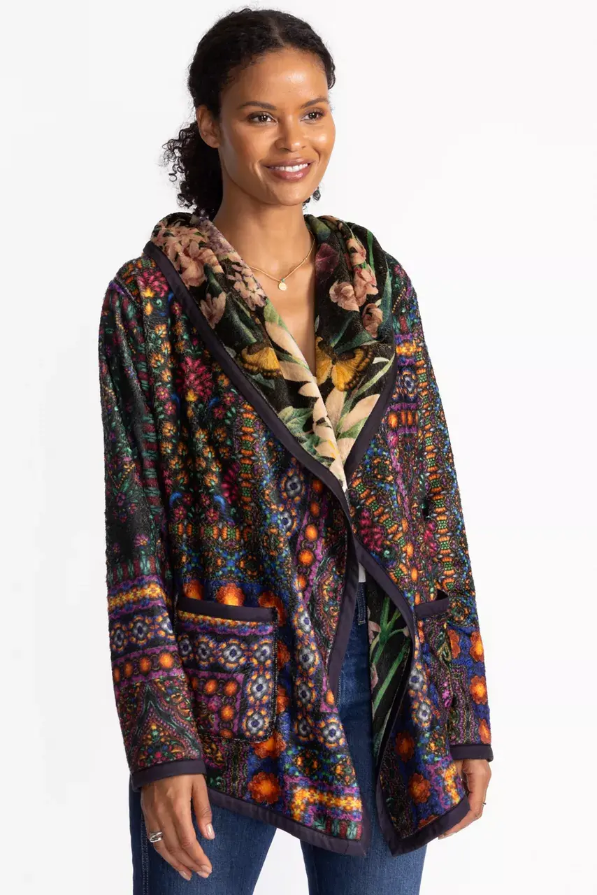 Johnny Was JOAN SHERPA JACKET Monarch