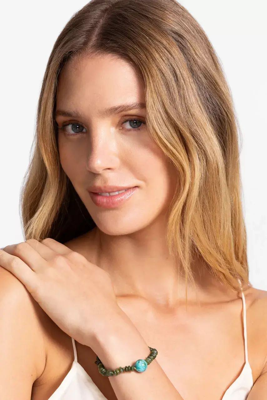 Johnny Was JOSEPH BROOKS JADE BRACELET Green