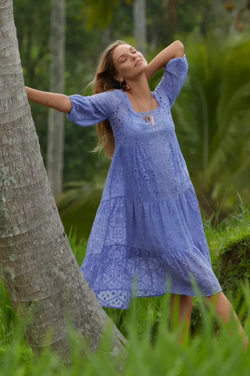 Johnny Was Joseph Brooks Rose Quartz Necklace Pink