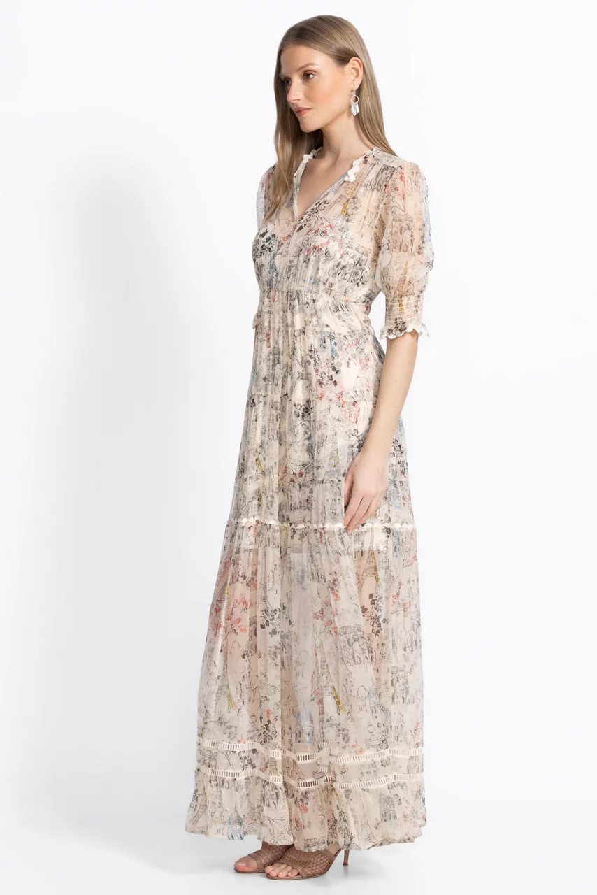 Johnny Was JULIA TIERED MAXI DRESS Louise