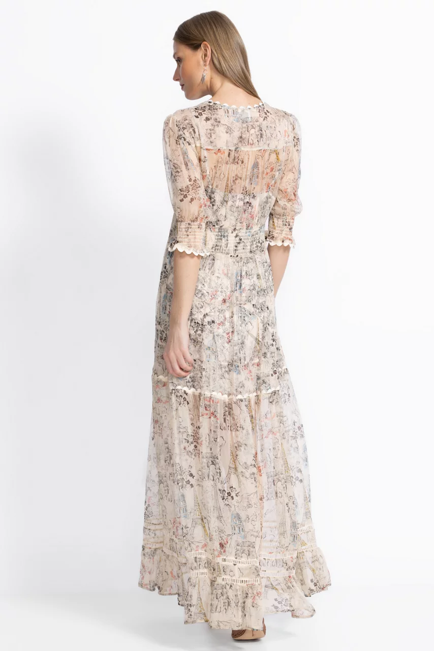 Johnny Was JULIA TIERED MAXI DRESS Louise