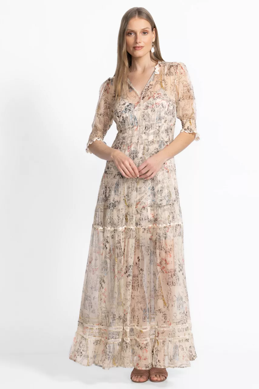 johnny was JULIA TIERED MAXI DRESS Louise