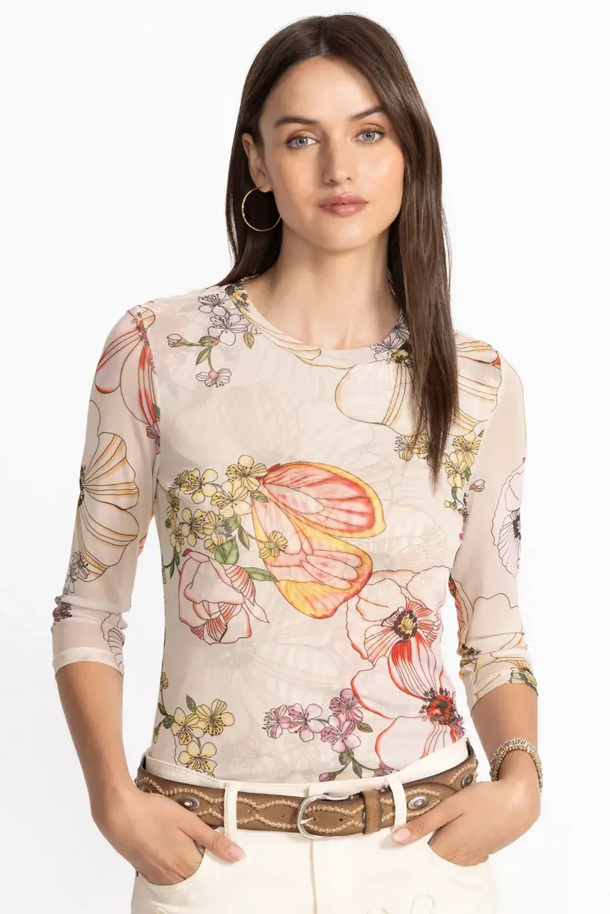 johnny was KAIA MESH TEE Rosabelia