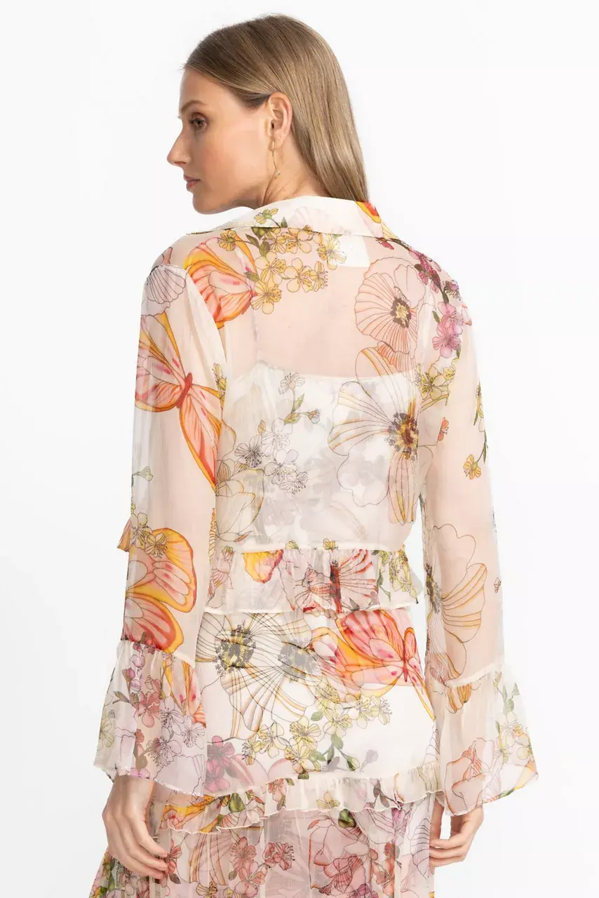 Johnny Was KATRIZ RUFFLE BOLERO Rosabelia