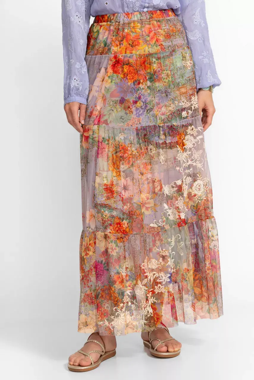 Johnny Was KATY MESH SKIRT Asteria