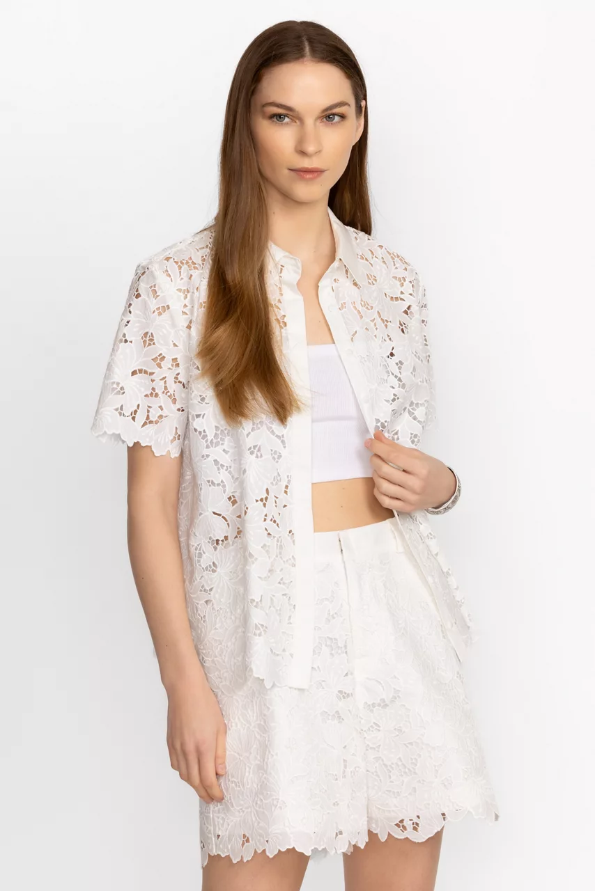 johnny was KITT LACE SHORT White