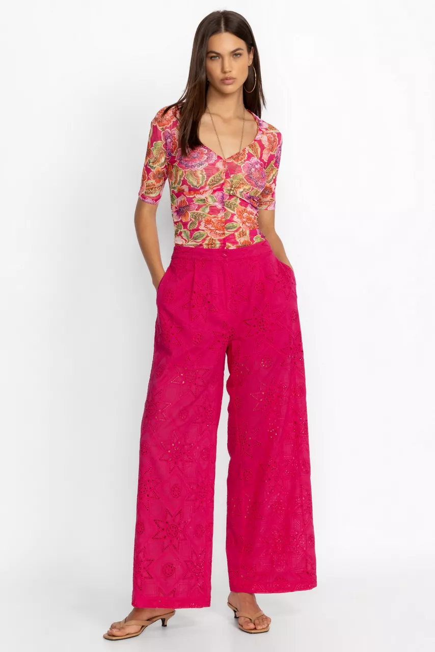 Johnny Was KOLBIE WIDE LEG PANT Love Potion