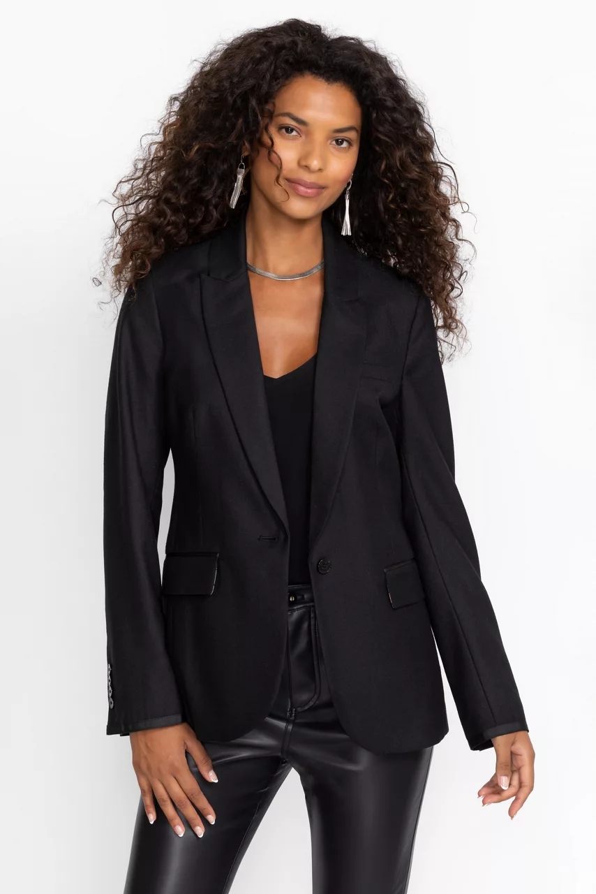 Johnny Was KOREI RELAXED BLAZER Black