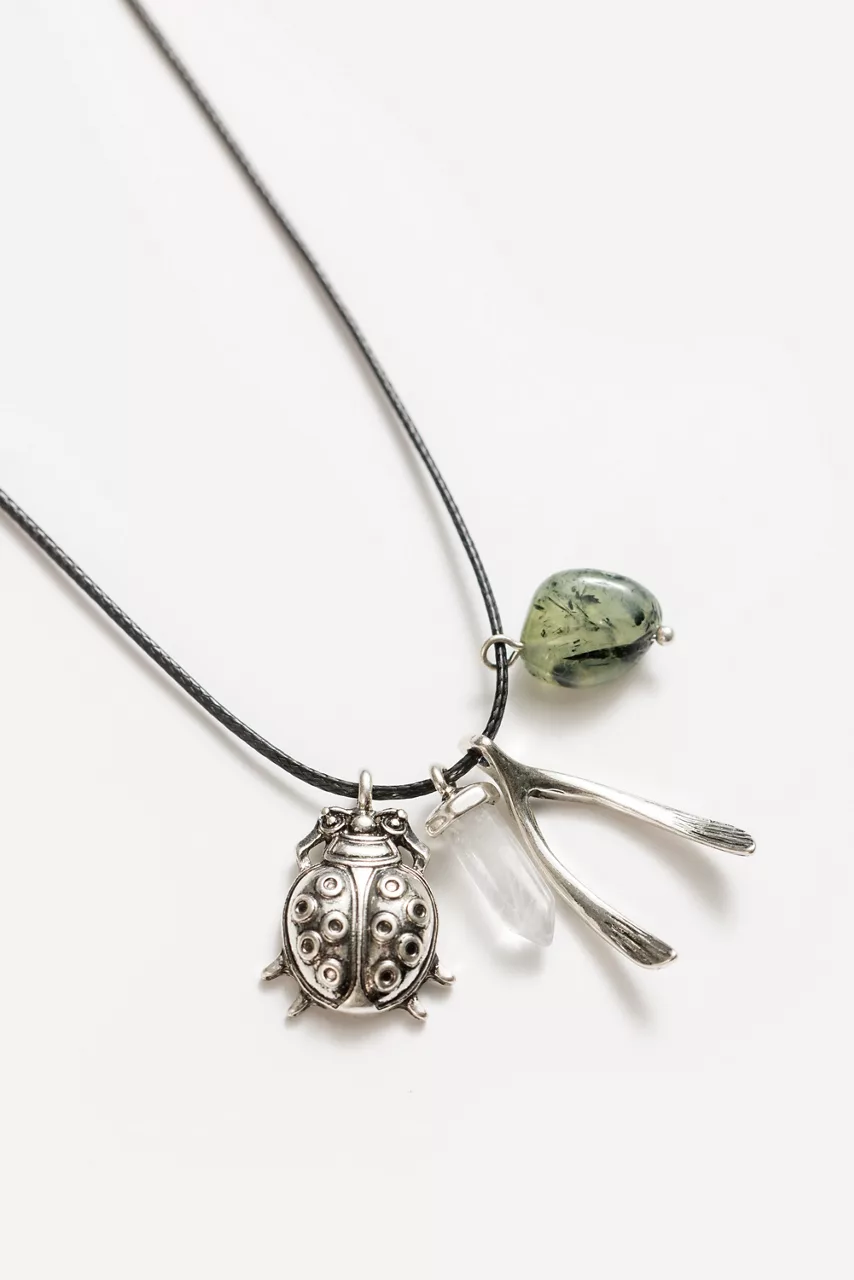 Johnny Was LADYBUG CHARM NECKLACE Silver