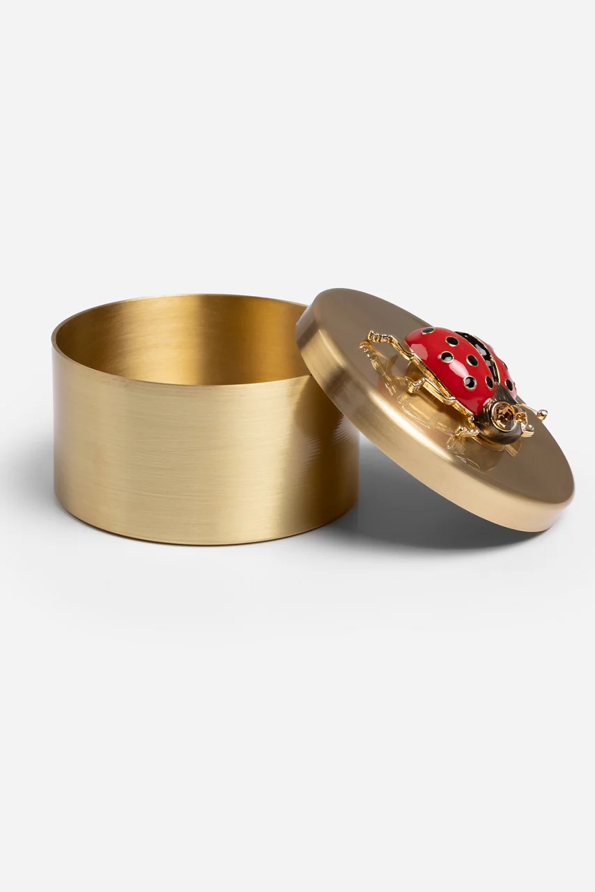 Johnny Was LADYBUG TRINKET BOX Gold
