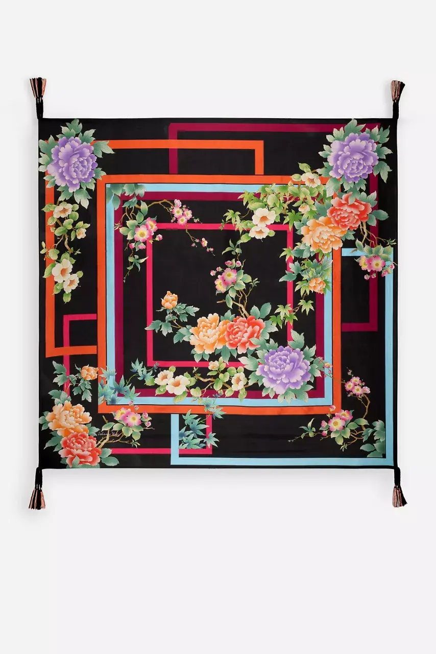johnny was LE JARDIN SCARF Le Jardin Scarf Print