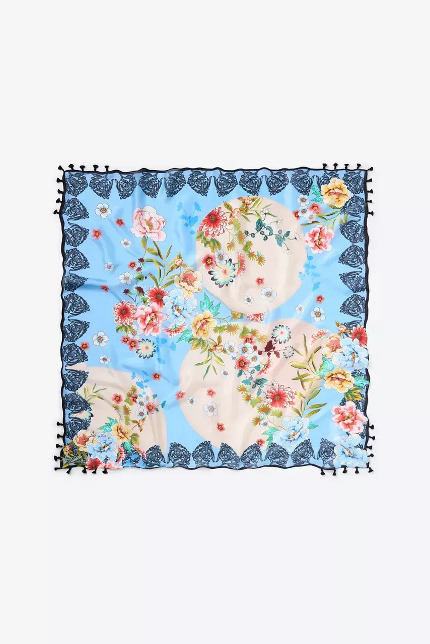 Johnny Was LEWISIA SILK SCARF Lewisia