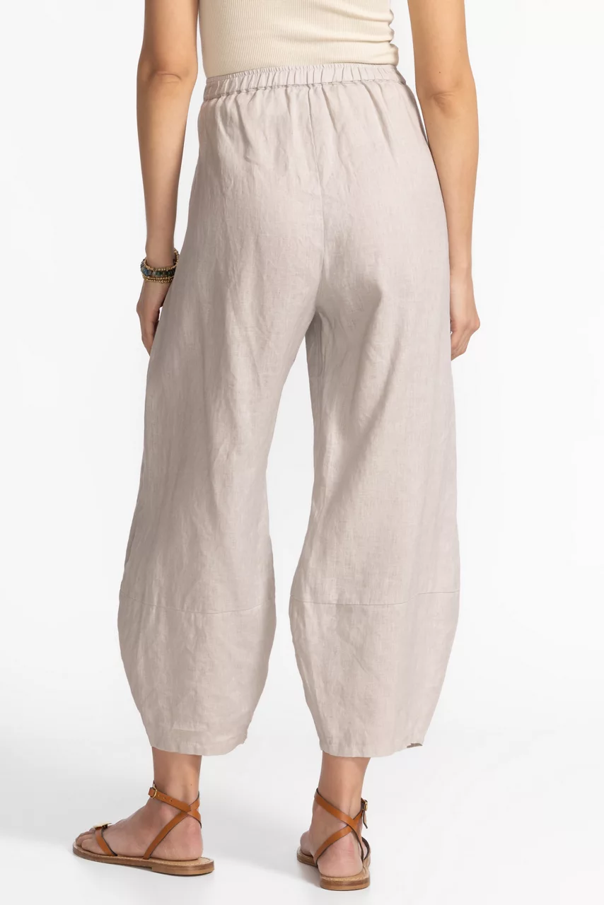 Johnny Was LINEN BARREL PANT Sand
