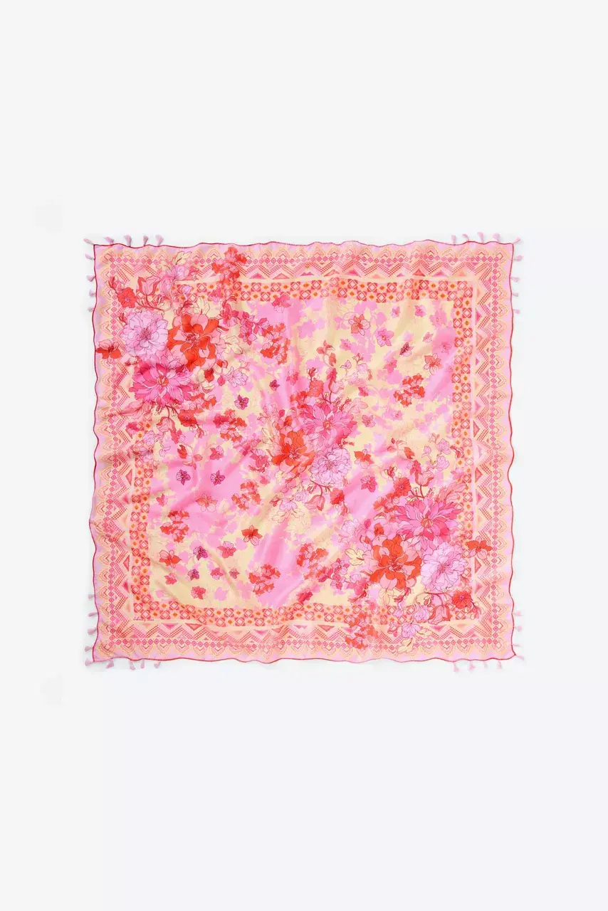 Johnny Was LOBELIA SILK SCARF Lobelia