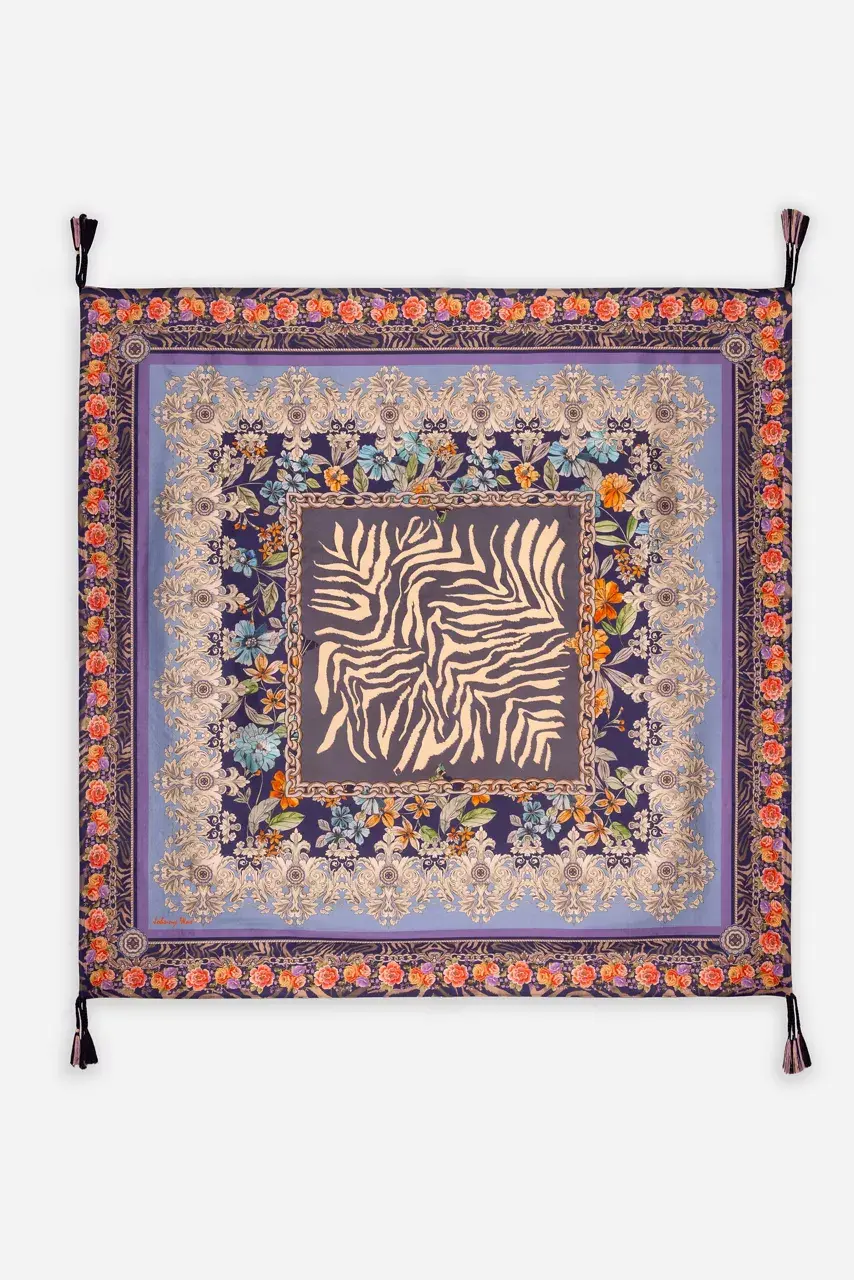 johnny was LONA SILK SCARF Lona Scarf Print