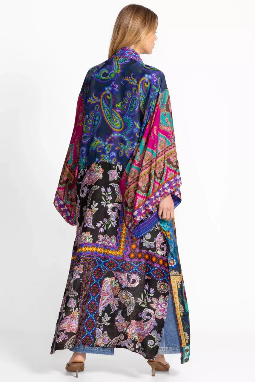 Johnny Was LONG KIMONO Argus Patchwork
