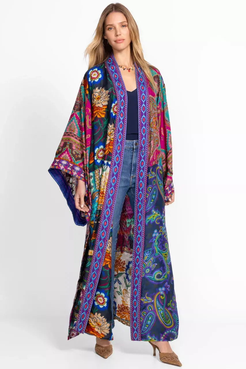 johnny was LONG KIMONO Argus Patchwork