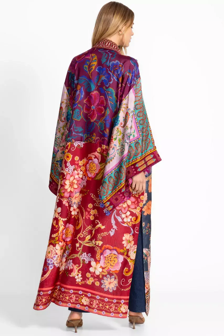 Johnny Was LONG KIMONO Magaly Patchwork
