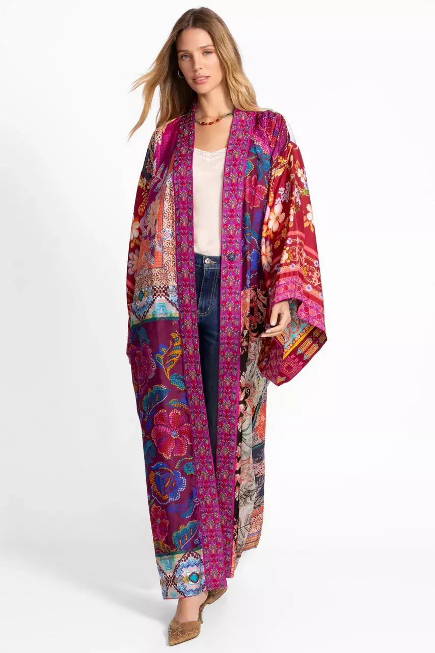 johnny was LONG KIMONO Magaly Patchwork