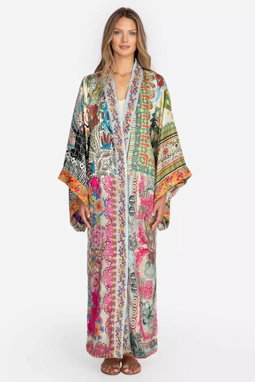 Johnny Was LONG KIMONO Multi