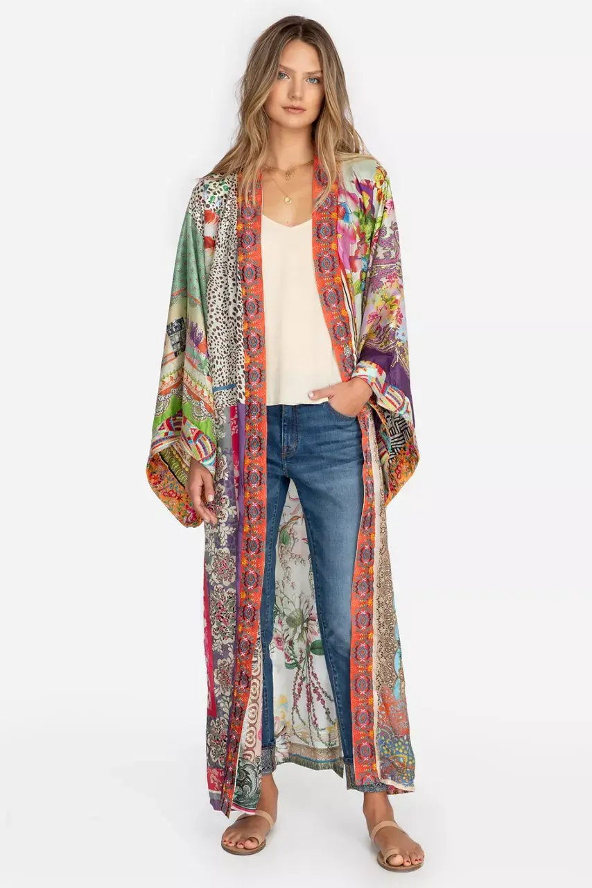 Johnny Was LONG KIMONO Multi