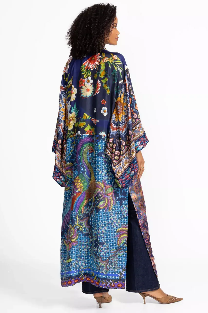 Johnny Was LONG KIMONO Padma Patchwork