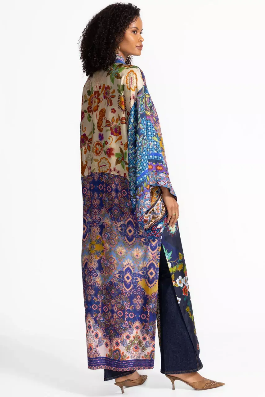 Johnny Was LONG KIMONO Padma Patchwork