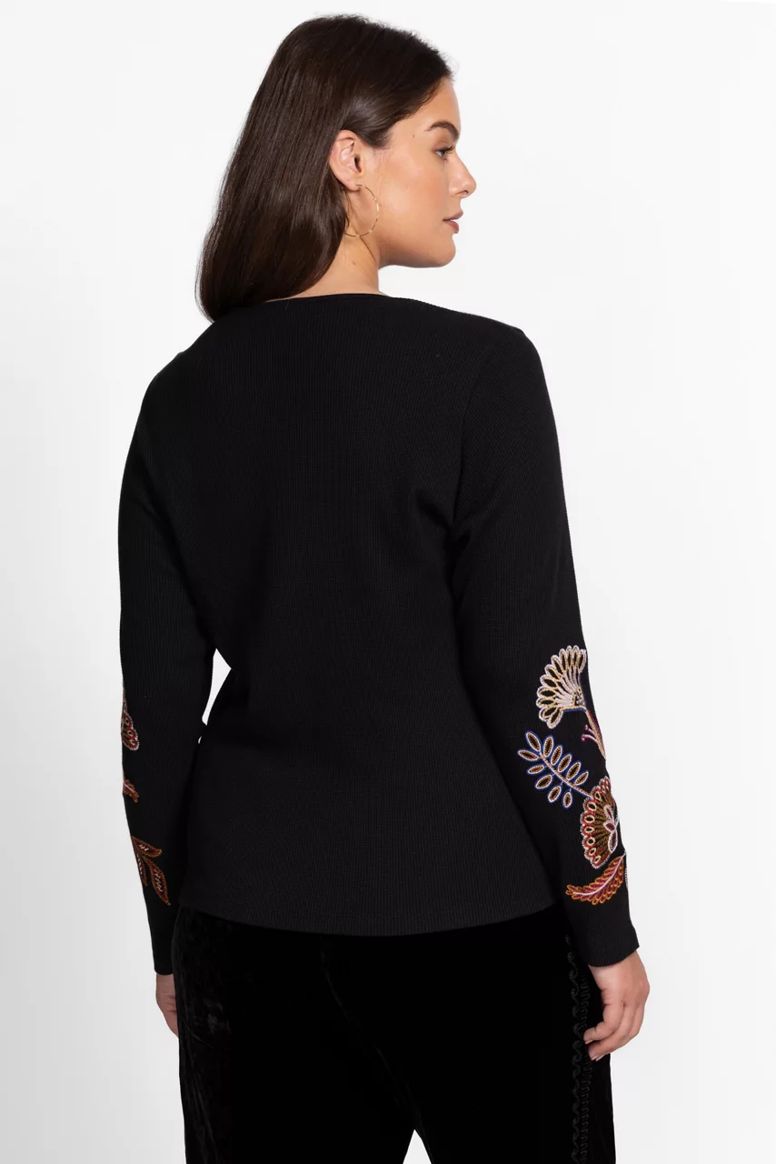 Johnny Was LONG SLEEVE THERMAL Black