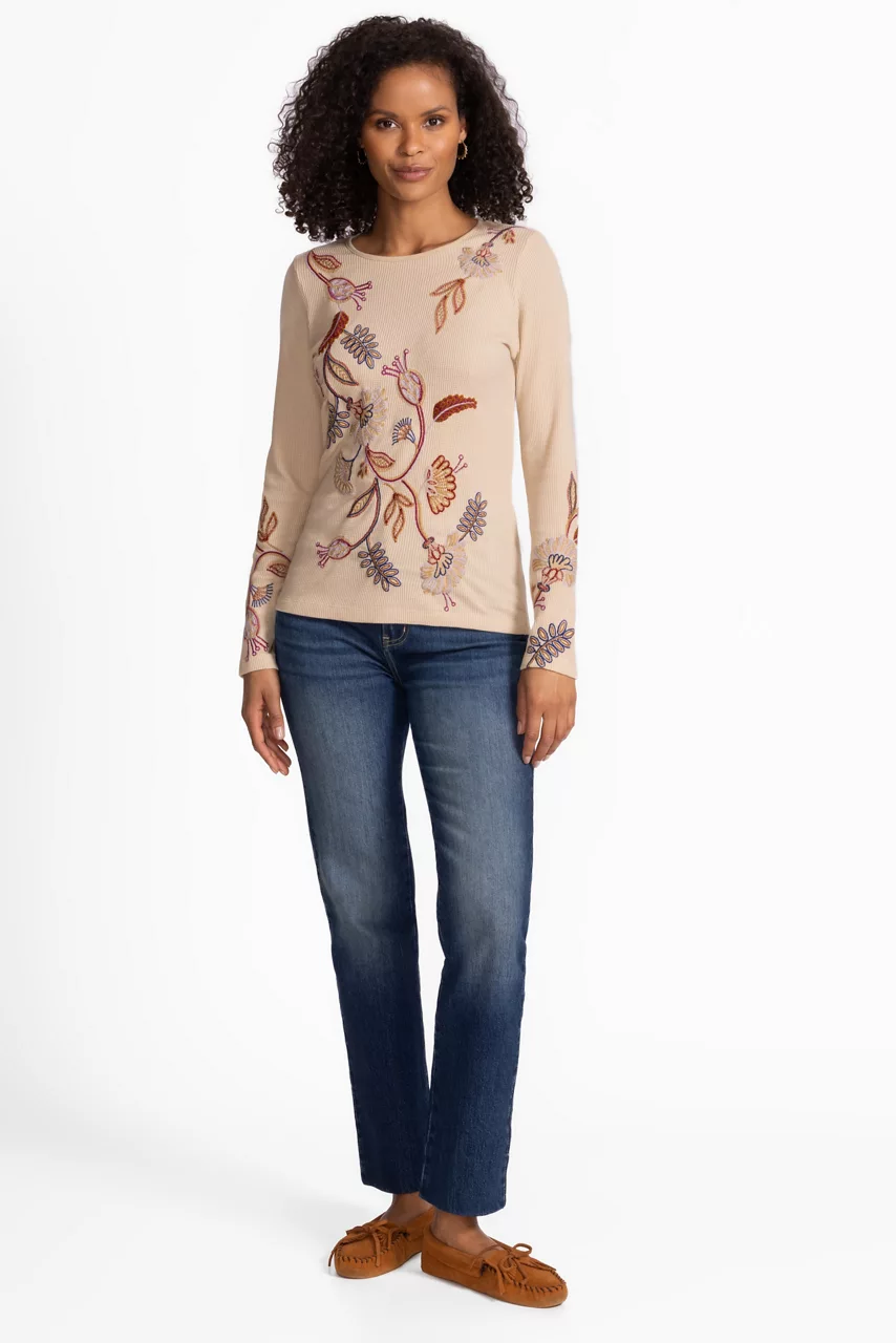 Johnny Was LONG SLEEVE THERMAL Shell