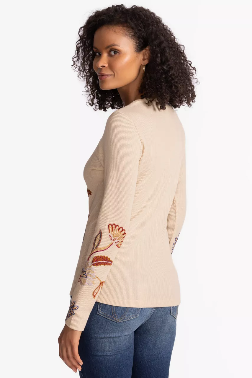 Johnny Was LONG SLEEVE THERMAL Shell