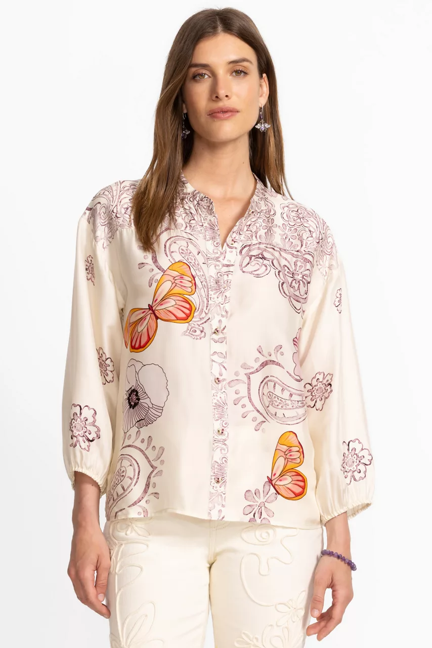 johnny was LUCINDA BUTTON DOWN SHIRT Rosabelia