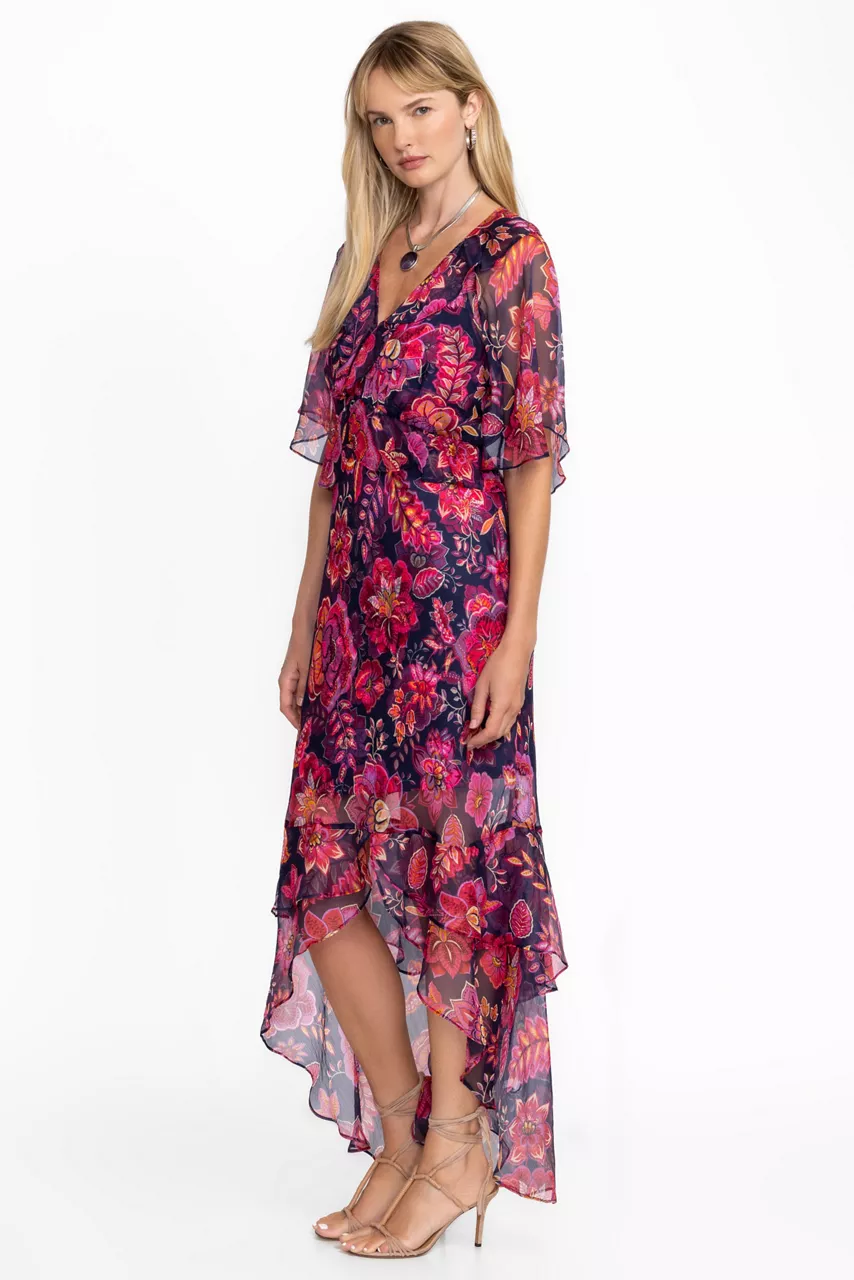Johnny Was LUXEE RUFFLE MAXI DRESS Petria
