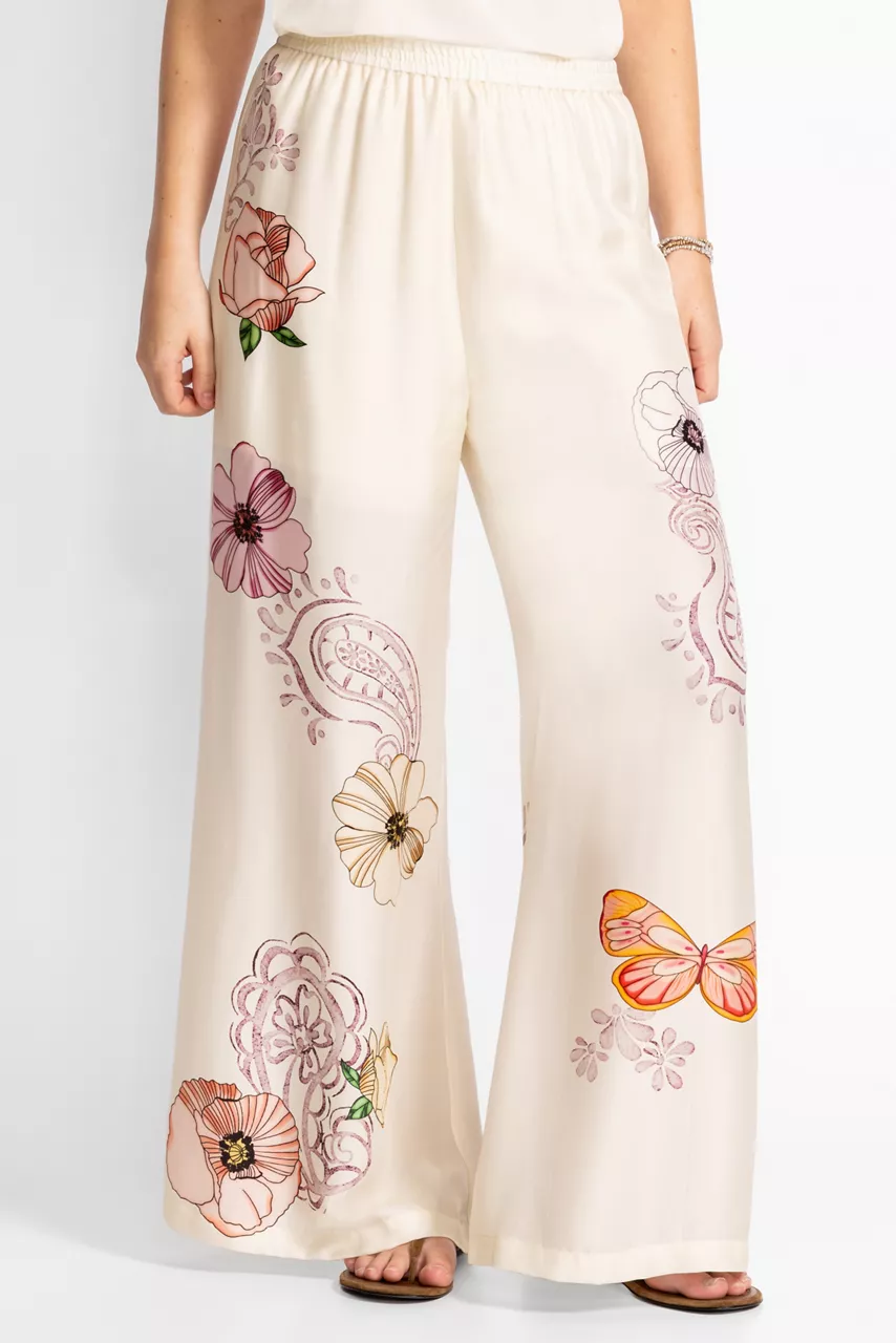 Johnny Was LYRA EASY PANT Rosabelia