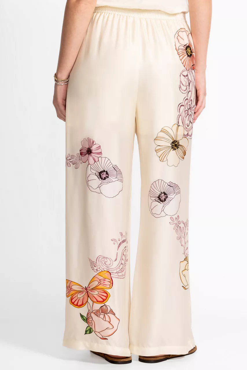 Johnny Was LYRA EASY PANT Rosabelia