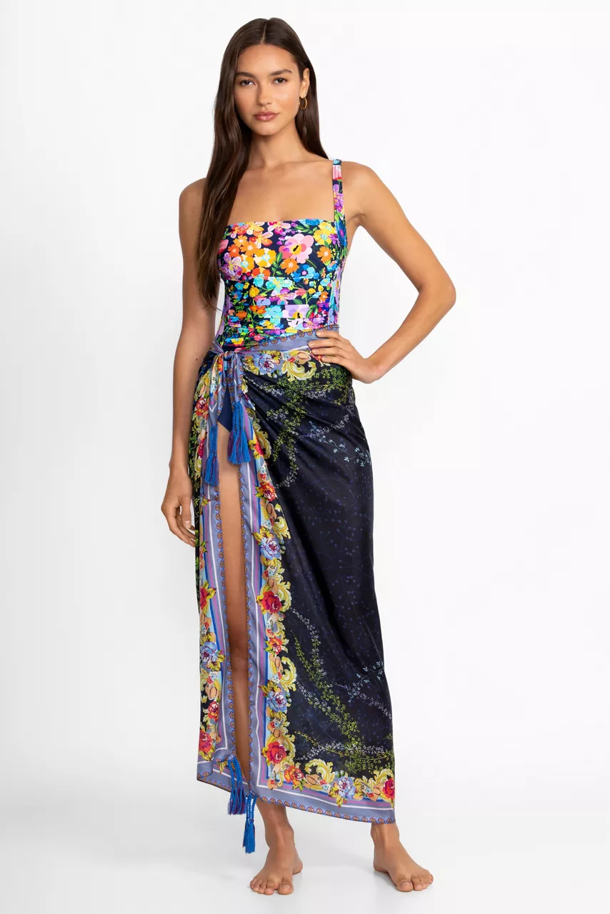 Johnny Was MAGIC GARDEN SILK SCARF Magic Garden