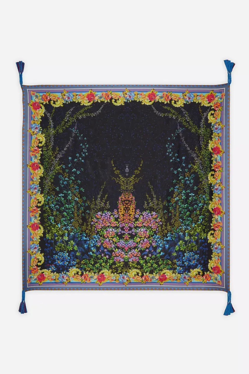 johnny was MAGIC GARDEN SILK SCARF Magic Garden