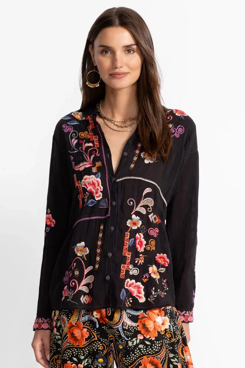 johnny was MARCIA SHIRT Black